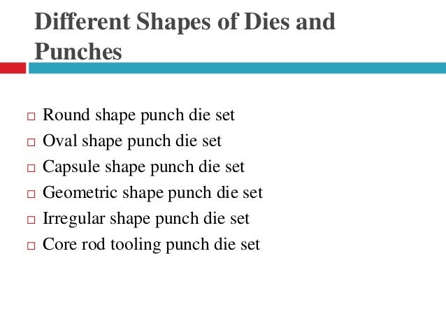 Oval Shape Punch Die Set 
Applicable to pharmaceutical 
and ayurvedic industries. 
Can manufacture following 
types of tab...