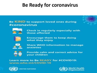 Be Ready for coronavirus
dy
 