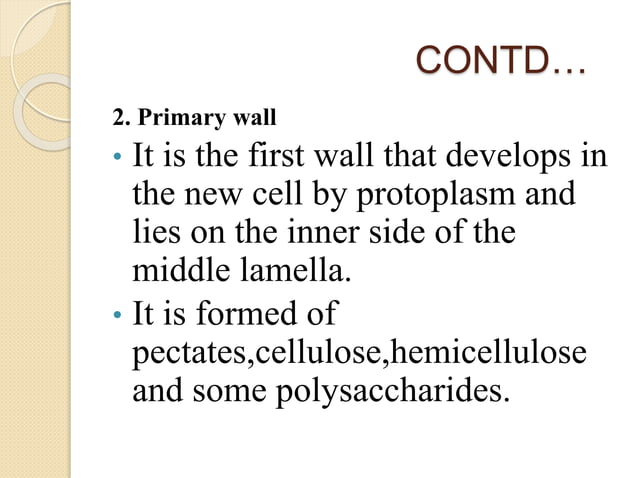 Structure and physiological functions of cell wall | PPT