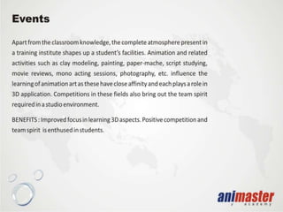 Animaster Academy is one of the top colleges to study animation, graphic or web design