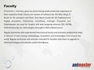 Animaster Academy is one of the top colleges to study animation, graphic or web design