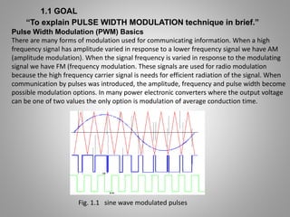 Speed control of DC motor using pulse width modulation technique | PPTX
