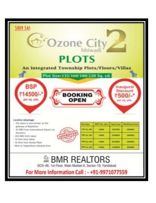 ozone city 2in Bhiwadi @ 9971077559 (http://bmrrealtors.com/projects_about.php?id=126)