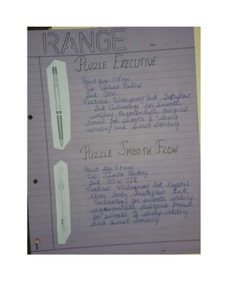 Marketing Project on Pen