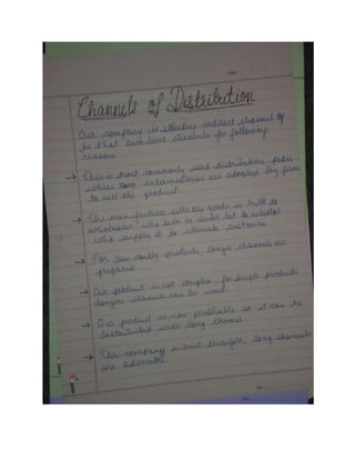 Marketing Project on Pen