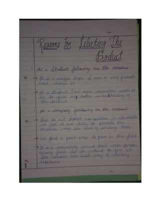 Marketing Project on Pen