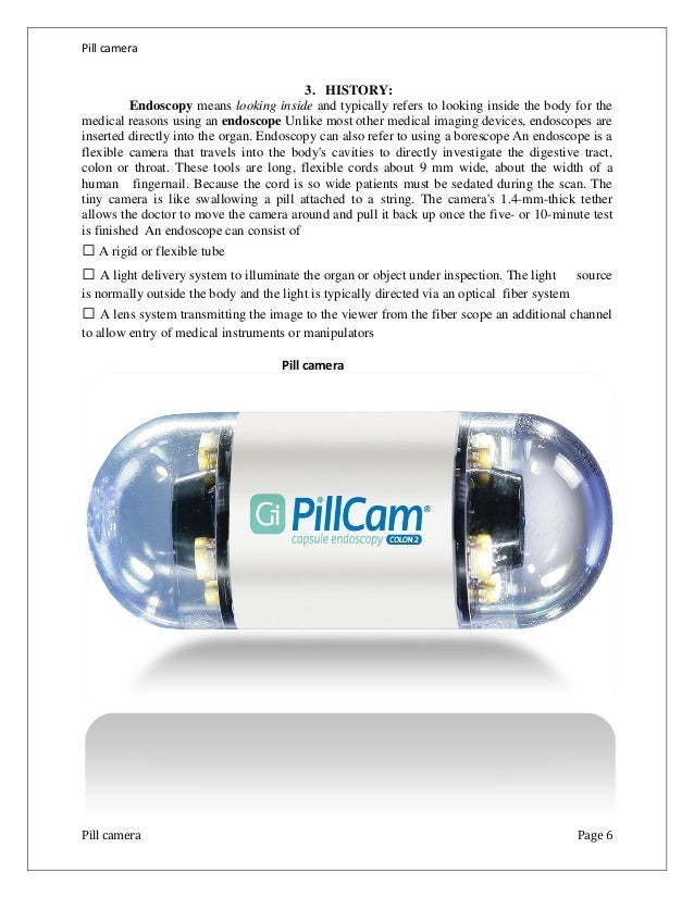 Report of PILL CAMERA