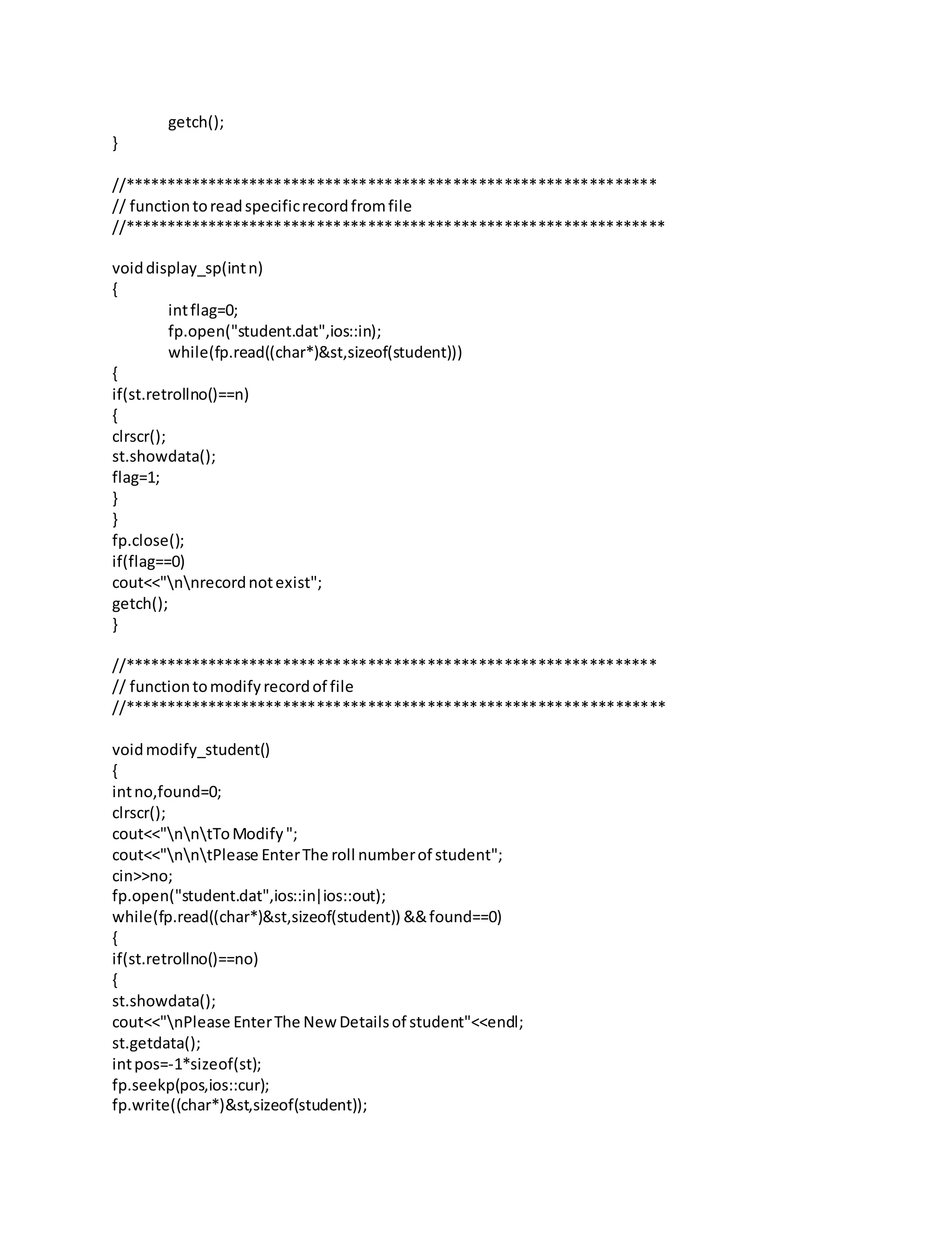 computer science c++ project class xii | PDF