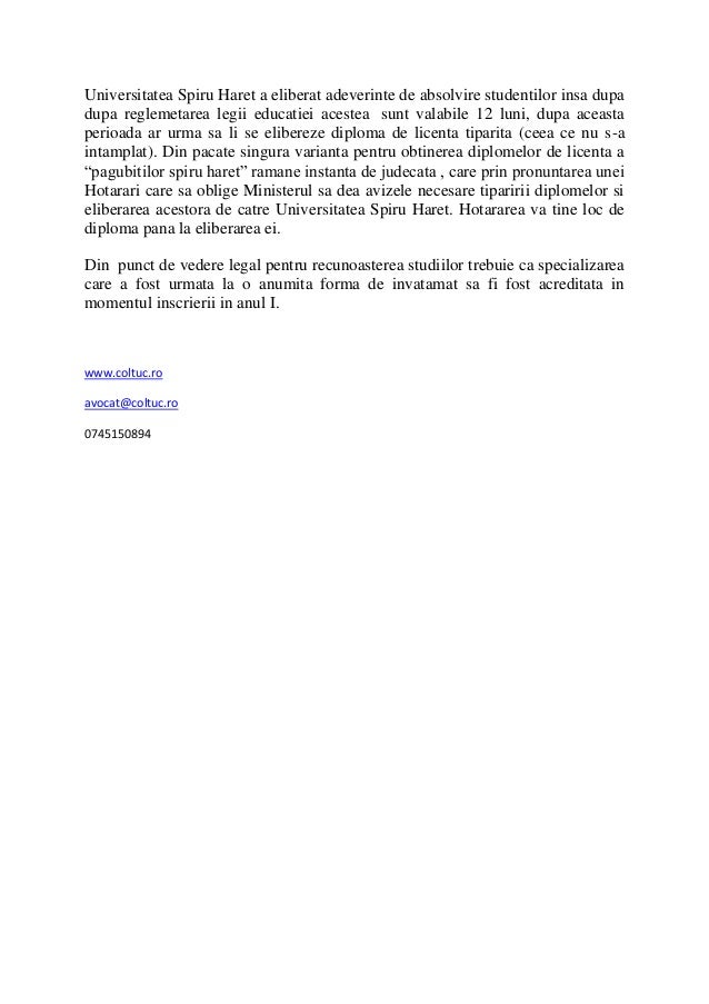 Lista Absolventi Spiru Haret