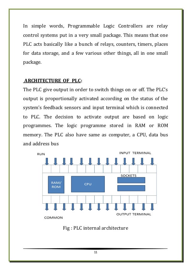 TRANING REPORT ON PLC SCADA and AUTOMATION