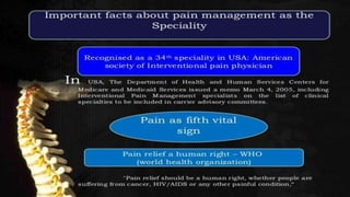 interventional procedures for back pain | PPTX