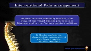 interventional procedures for back pain | PPTX