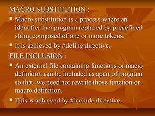 pre processor directives in C | PPT