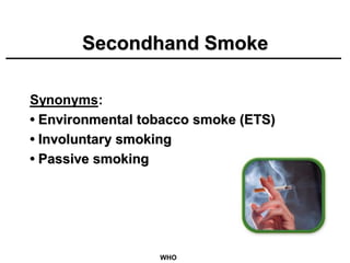 environmental tobacco smoke definition Secondhand Smoke The Silent Killer