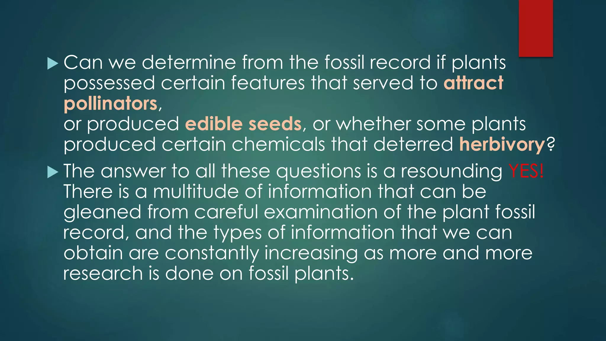 Objectives of paleobotany | PPTX