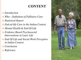 Working with end of life a psycho-social care | PPTX