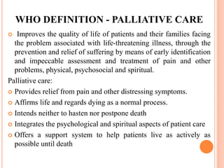 Working with end of life a psycho-social care | PPTX