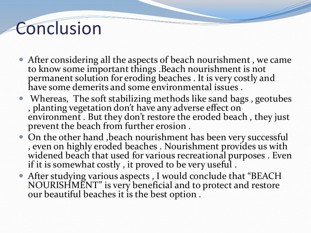 Beach Nourishment