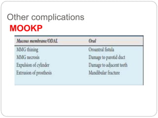 Other complications
MOOKP
 