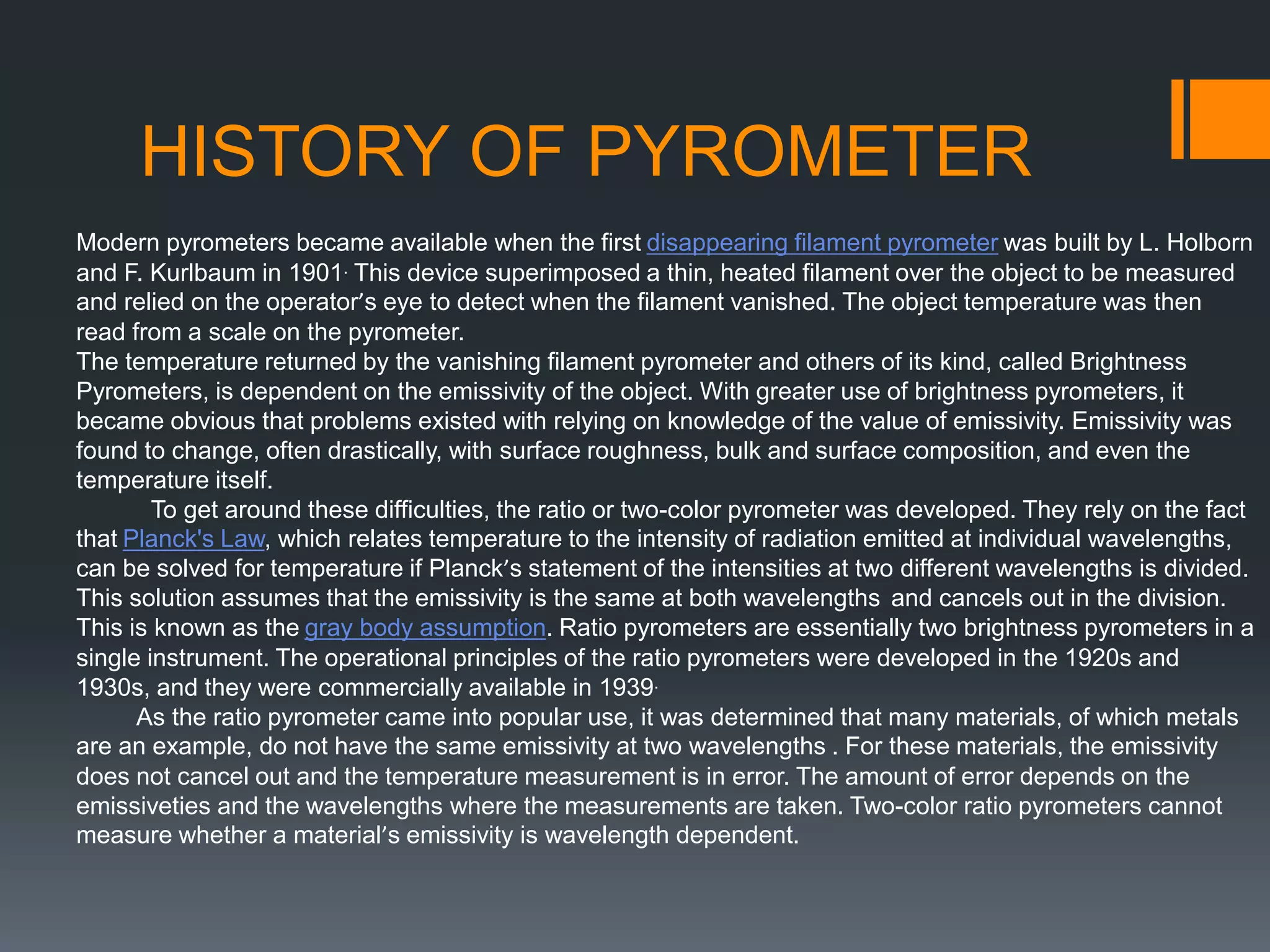 PYROMETER | PPTX | Physics | Science