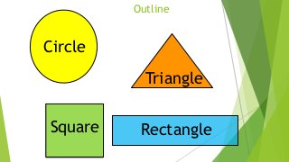 Shapes lesson for Kindergarten 2 students