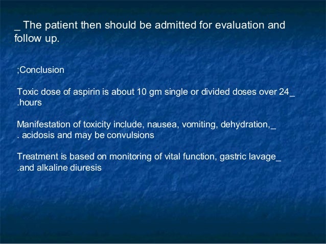 Aspirin Poisoning