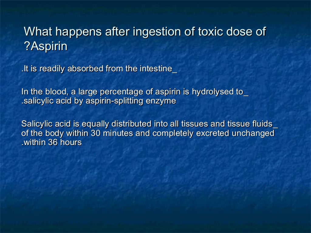 Aspirin poisoning