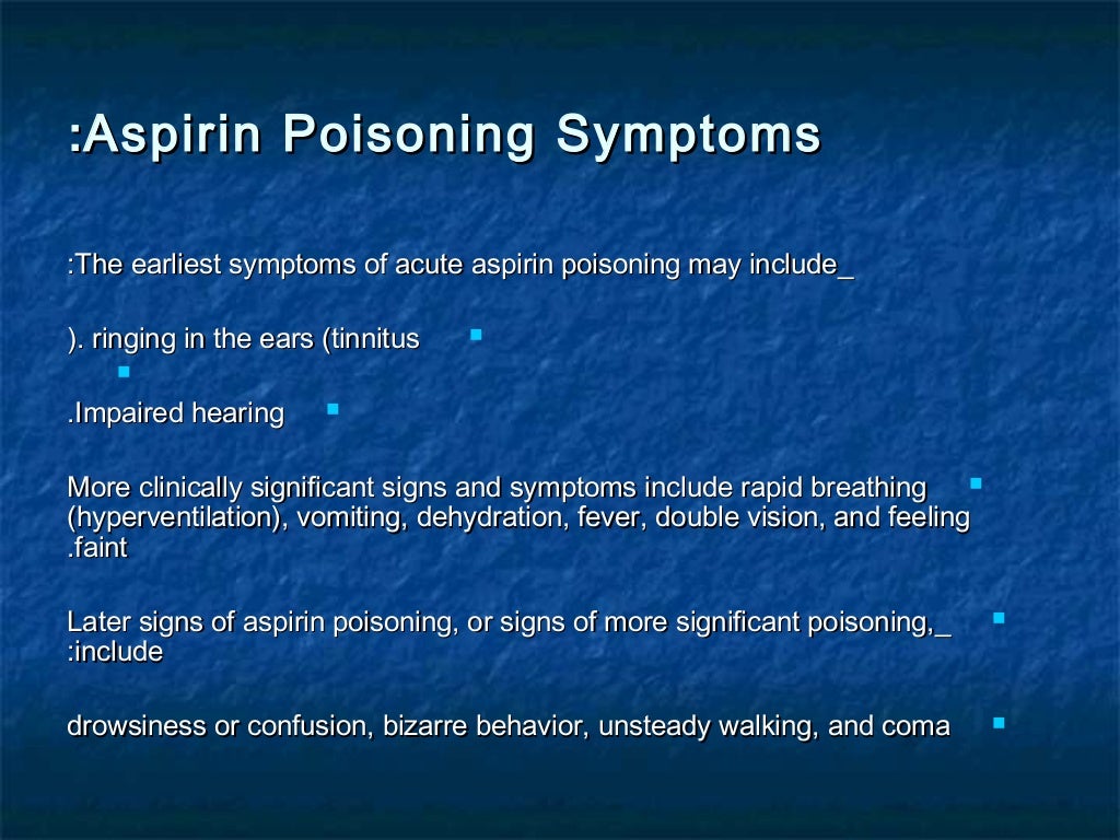 Aspirin poisoning