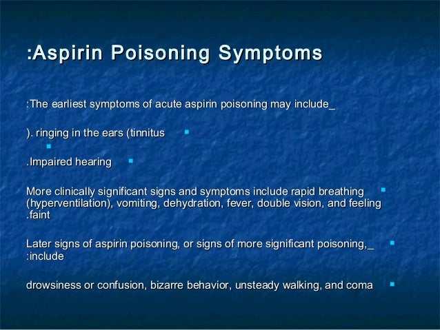Aspirin Poisoning