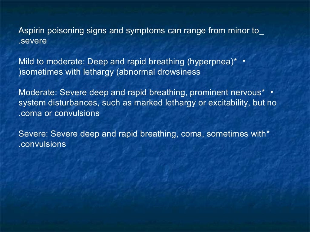 Aspirin poisoning