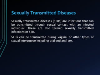 Sexually Transmitted diseases (Gonorrhea) | PPTX