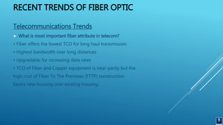 FIBER OPTIC RECENT TRENDS | PPTX