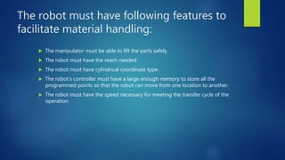 ASRS system and material handling or industrial robots | PPTX