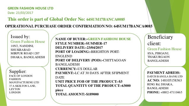 order sheet