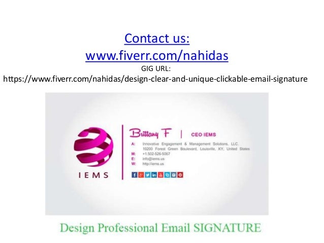 unique email signature
