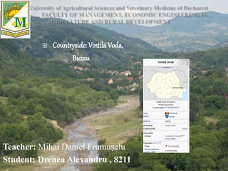  Countryside: Vintila Voda,
Buzau
Teacher: Mihai Daniel Frumuşelu
Student: Drenea Alexandru , 8211
 