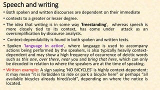 Written Language in Discourse Analysis | PPTX