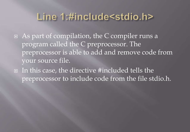 C Program Structure | PPT