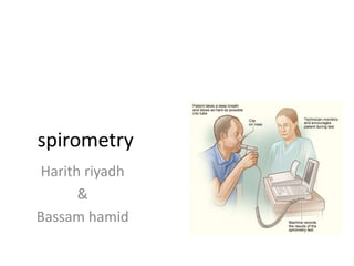 spirometry
Harith riyadh
&
Bassam hamid
 