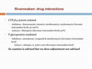 Interactions For Rivaroxaban | Rivaroxaban Dosage – QNAG