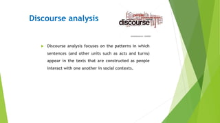 discourse analysis | PPT