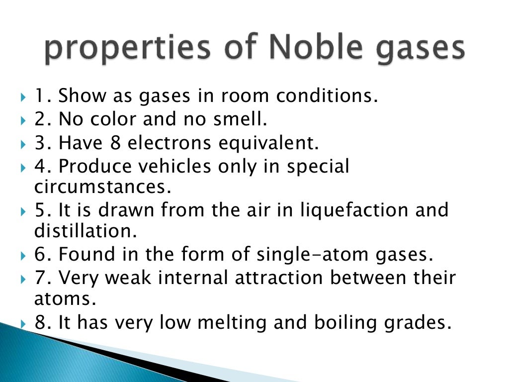 Noble gases