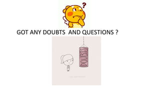 GOT ANY DOUBTS AND QUESTIONS ?
 