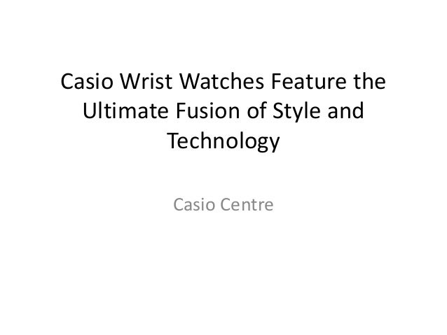 casio wrist technology watches