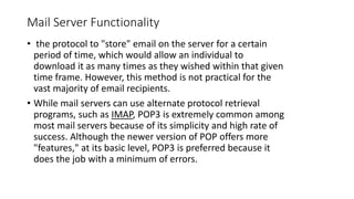 Protocol layer,OSI model & POP3 | PPTX