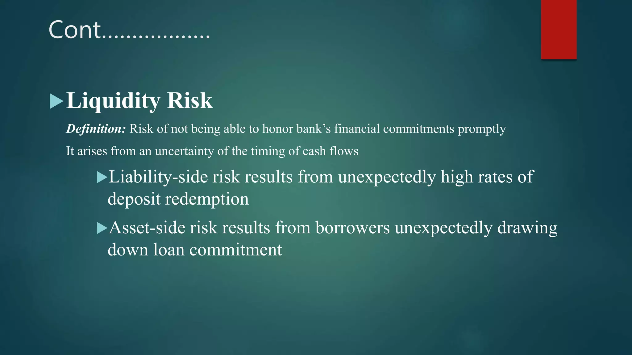 Risk Management in Banking Sectors. | PPTX