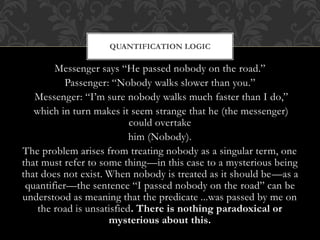 Theory of definite description by Bernard Russell. Frege vs Russell | PPTX