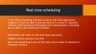 CPU Scheduling in OS Presentation | PPTX