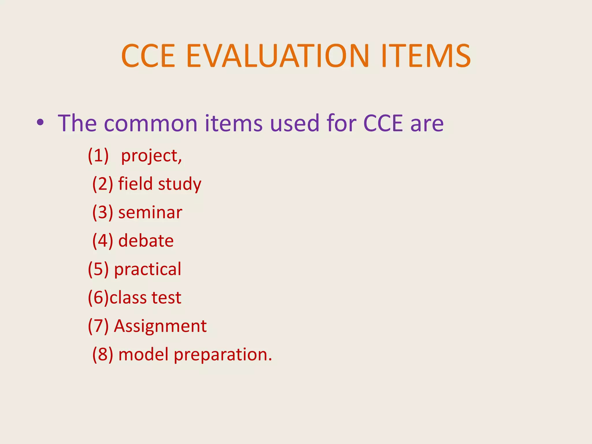 CCE | PPT