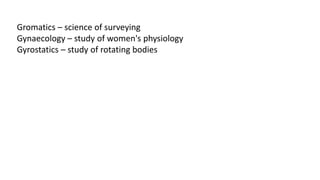A LONG CHART ON ALL BRANCHES OF SCIENCE & NAMES | PPTX